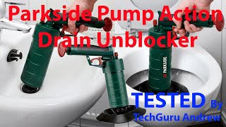 Parkside Pump Action Drain Unblocker [upl. by Idham]