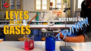 EXPERIMENTOS Ley de Boyle Charles y Gay Lussac  HACEMOS UN TSUNAMI ⚗️ [upl. by Zephan]