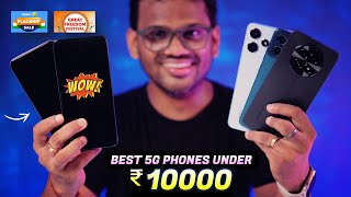 TOP 5 Best 5G Phones Under 10000  Flipkart Sale amp Amazon l Best SmartPhones Under 10000 [upl. by Ecissej31]