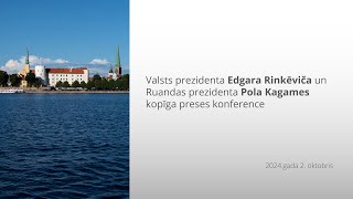 Valsts prezidenta Edgara Rinkēviča un Ruandas prezidenta Pola Kagames kopīga preses konference [upl. by Sloane523]