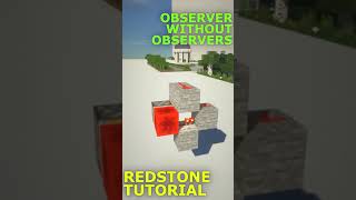 Observer Without Observers  Minecraft Redstone Tutorial [upl. by Aicnatsnoc]