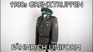 1980s Grenztruppen der DDR Fähnrich Service Uniform [upl. by Valina]