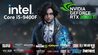 Core i5 9400F  RTX 3060 Ti  Test in 25 Games [upl. by Ytsanyd768]