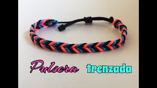 PULSERA TRENZADA con COLA DE RATÓN a SEIS CABOS [upl. by Ysdnil317]