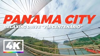 Centenario Bridge over Panama Canal Panama 4K [upl. by Ardnohsal289]