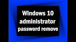 How to remove administrator password in windows 10  Bangla tutorial [upl. by Leitnahs]