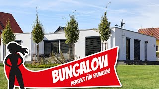 Bungalow HausCheck Perfekter Grundriss für eine vierköpfige Familie WolfHaus  Hausbau Helden [upl. by Fiore]