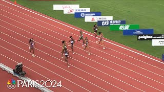 Daryll Neita shocks ShaCarri Richardson in womens 200m in Shanghai  NBC Sports [upl. by Greenquist153]