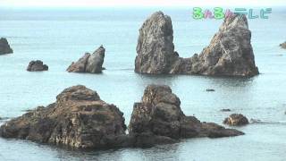 新温泉町の海岸と漁り火（兵庫県・新温泉町） [upl. by Aneleve]