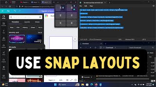 How to Use Snap Layouts in Windows 11 [upl. by Alahcim]