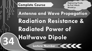 Radiation Power and Radiation Resistance of Halfwave Dipole Antenna by Engineering Funda [upl. by Lewis779]