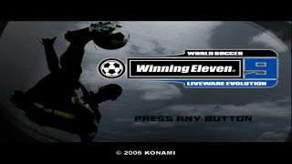 Winning Eleven 9 Liveware Evolution PS2  Original Season License Patch 200506 season by BillyKong [upl. by Nesyrb]