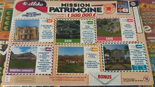 Grattage dun dernier carnet de Mission Patrimoine 😱😱🙂🤑☺️ [upl. by Esertal807]