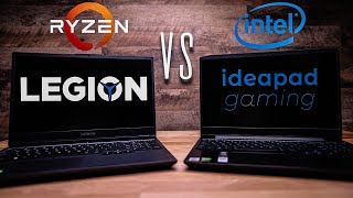 AMD Ryzen 4600H vs Intel 10th Gen i7 10750H  Lenovo Legion 5 VS Lenovo IdeaPad Gaming [upl. by Norraf939]