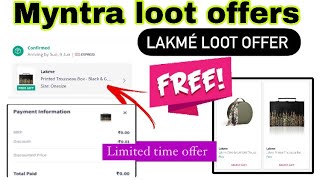 Myntra loot offers 💥 free 🆓gifts 🎁  fast order limited time offer todaylootoffer lootoffer [upl. by Ahsila476]