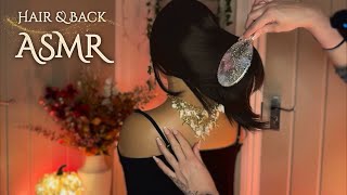 ASMR Whispered Hair amp Back Pampering with Hair Brushing Parting Tapping amp Gold Shell Necklace [upl. by Ardnusal]