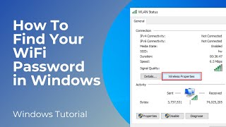 How to Find Your WiFi Password Windows 10  Free and Easy Tutorial [upl. by Ditzel]