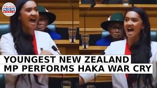 New Zealands Youngest MP Makes Powerful First Speech Performs Maori Haka  Viral Video  TN World [upl. by Inaliel]