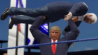 Donald Trump vs Joe Biden  WWE US Championship [upl. by Lancaster967]