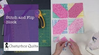 How to Make a Stitch and Flip Quilt Block [upl. by Anigue]