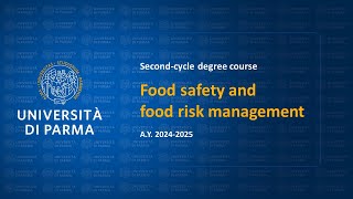 Secondcycle degree in Food safety and food risk management  ay 202425 [upl. by Derrik887]