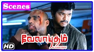 Velayudham Tamil Movie  Scenes  Chit company cheats people  Ilavarasu ends his life  Vijay [upl. by Onivag642]