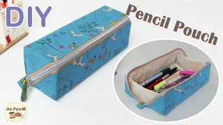 DIY Pencil Pouch  วิธีการทำกระเป๋าใส่เครื่องเขียน [upl. by Florance]