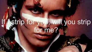 LYRICS Strip by Adam Ant [upl. by Vacla]