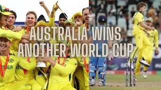 Cricket Under 19 World Cup  India vs Australia World Cup Final 2024  Post Match  Australia hot [upl. by Baese]