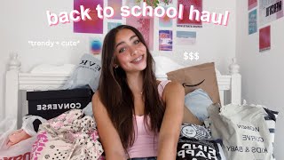 back to school clothing tryon haul trendy  cute [upl. by Nnylamme231]