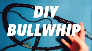 Homemade bullwhip Full Instructions Easy to make [upl. by Atnahsa]