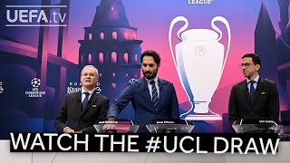 UEFA Champions League Round of 16 Draw [upl. by Nnayllehs]