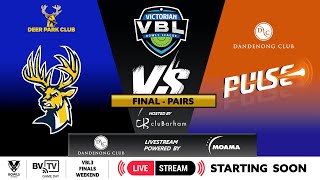 VBL3 Finals  Grand Final  Pairs [upl. by Chassin]