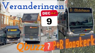 Wijzigingen OV Groningen stad Qbuzz [upl. by Allekim]