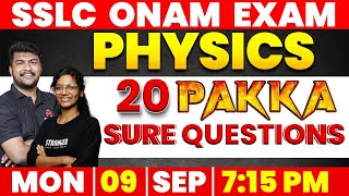 SSLC PHYSICS  20 PAKKA SURE QUESTIONS  LIVE  09 SEP  715 PM  MS SOLUTIONS [upl. by Catriona]