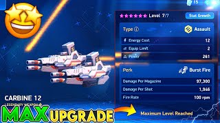 CARBINE 12 MAX UPGRADING 🤩🤩  MECH ARENA [upl. by Neerak]