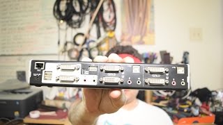 How I Share Dual Screens with Macbook Pro in 25 Seconds – DVI KVMP Switch [upl. by Yoj964]