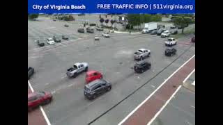 Inconsiderate Pedestrian Gets Hit By SUV While Walking In Front Of Traffic In Virginia Beach VA [upl. by Mauro258]