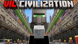 Minecraft but I join VILLAGER CIVILIZATION [upl. by Arimat]