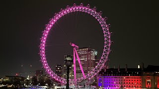 A Calming Walk Across Hungerford Bridge  It’s 1 degrees Celsius  LondonUK  4K [upl. by Brackett]