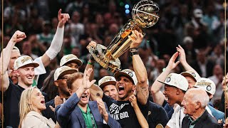 Boston Celtics Larry O’Brien NBA Championship Trophy Presentation🏆 [upl. by Akinnor]