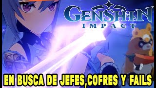 Genshin impact  En busca de jefes  hipostasis anemo electro y regisvid cryo y cofres [upl. by Maryjo]