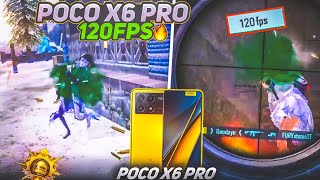 WITH FPS METER🔥 POCO X6 PRO PUBG TEST  POCO X6 PRO 5G PUBG MOBILE TEST 120FPS  POCO X6 PRO BGMI [upl. by Norad]