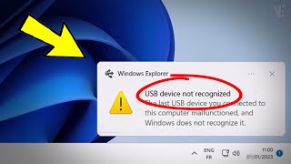 Fix USB Device Not Recognized in Windows 11  10  How To Solve usb device not recognized 5 Ways [upl. by Malvino]