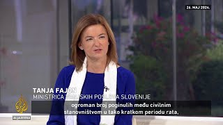 Tanja Fajon Prepoznati Palestinu je “moralna dužnost”  Recite Al Jazeeri [upl. by Kina]