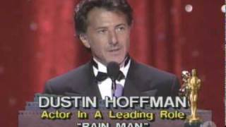 Dustin Hoffman Wins Best Actor  61st Oscars 1989 [upl. by Nike467]