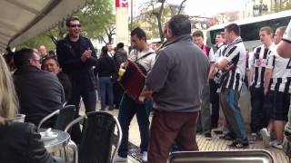 Colo song in Rossio Square  Benfica Away NUFC [upl. by Drawyeh]