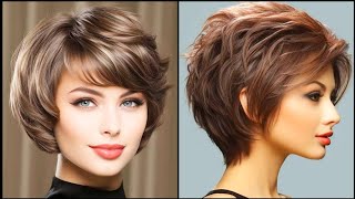 Short Bob with Undercut2024 40 Hairstyles for Straight or Curly Hair with Shaved Sides and Bangs [upl. by Yonit]