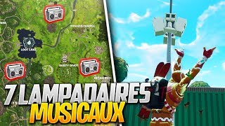 DANSER SOUS DIFFÉRENTS LAMPADAIRE MUSICAUX SUR FORTNITE [upl. by Herby]