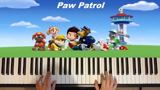 Paw Patrol theme on piano with lyrics [upl. by Tik]